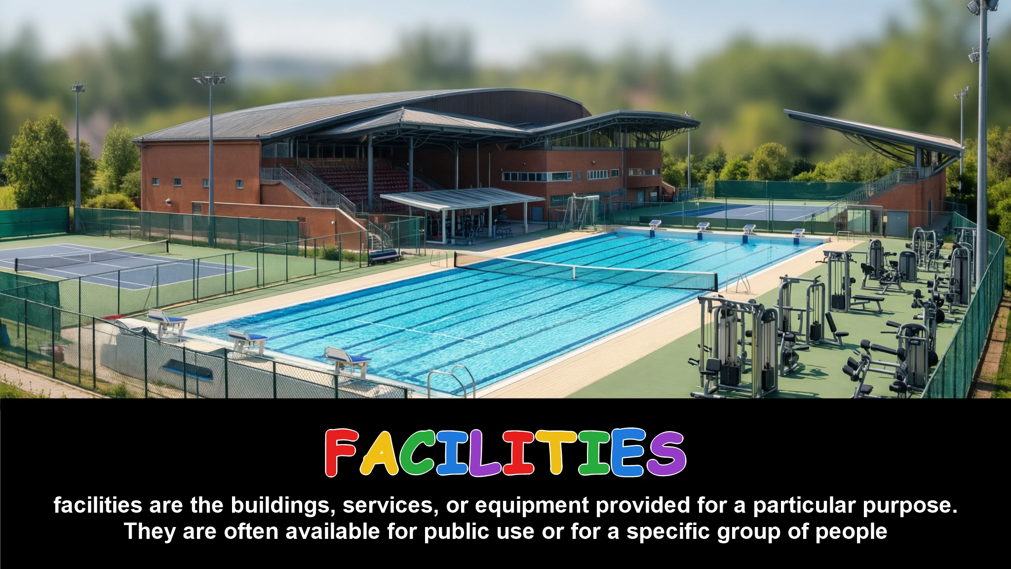 English Illustration for facilities